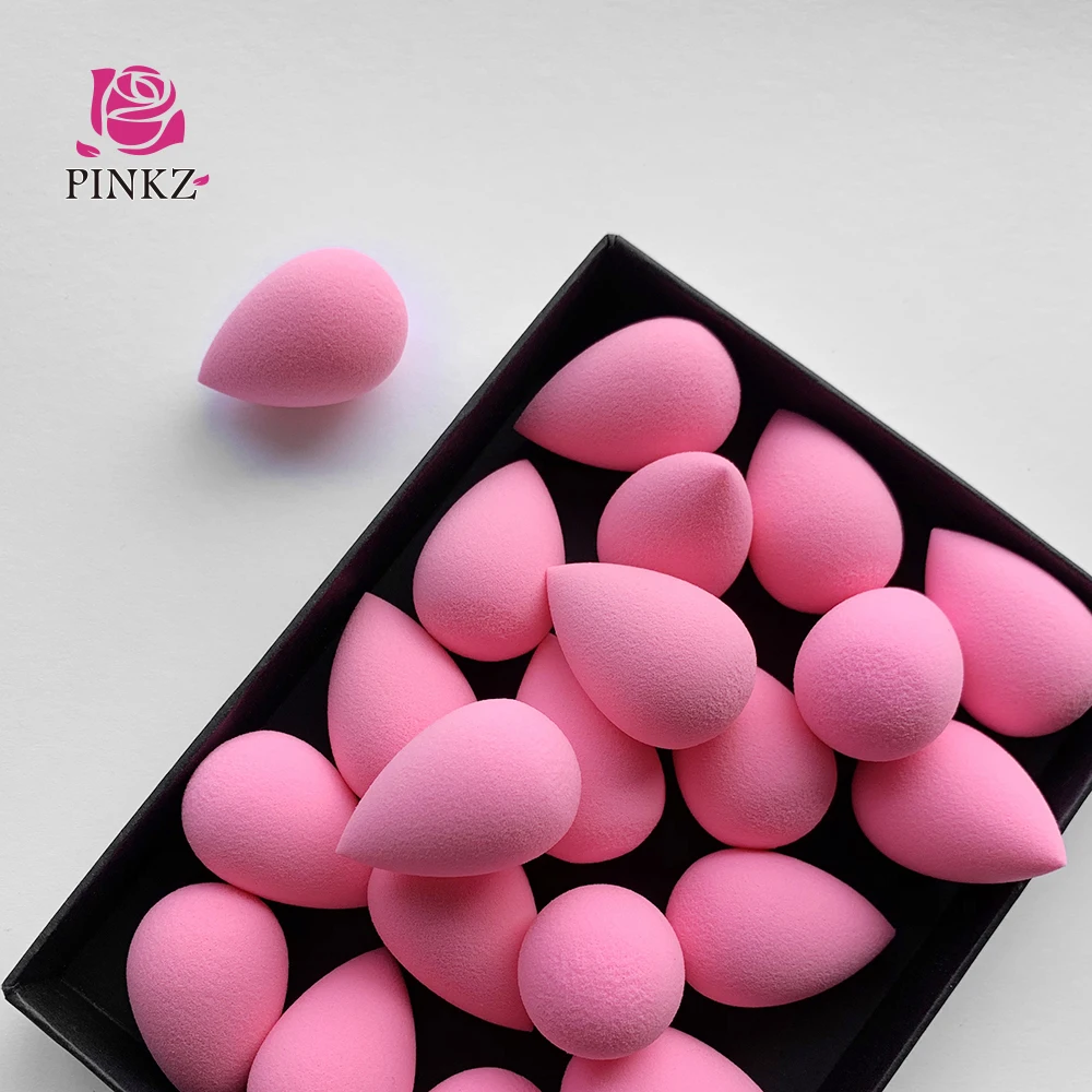 Latex Free Pink Teardrop Mini Makeup Sponge Blush Blender for Foundation /concealer Factory Price