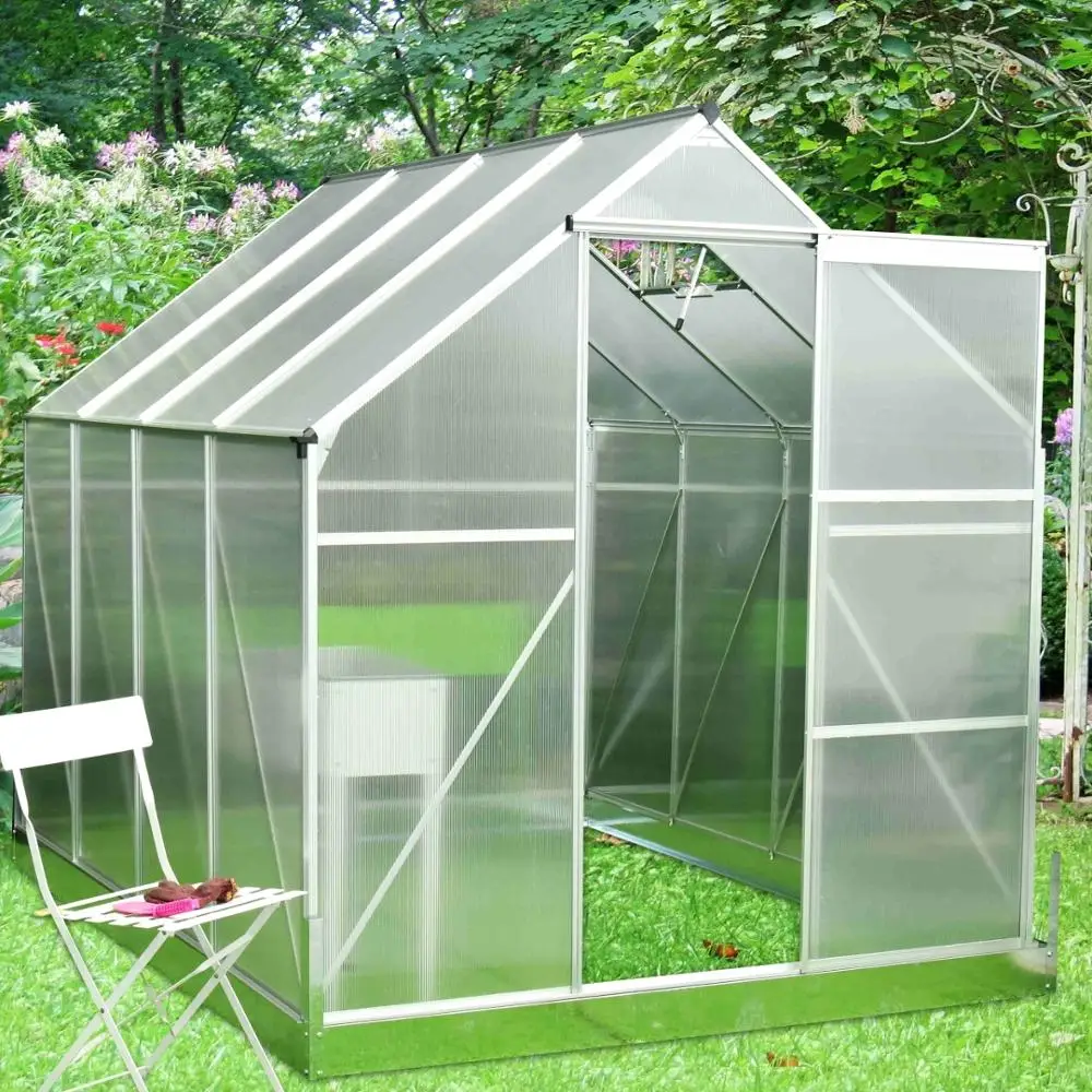 Diy 容易组装铝和聚碳酸酯温室花园房子 Buy 温室 铝温室 聚碳酸酯温室product On Alibaba Com
