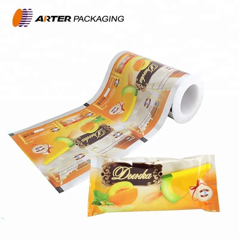Custom Printed Ice Candy Plastic Wrapper Bags