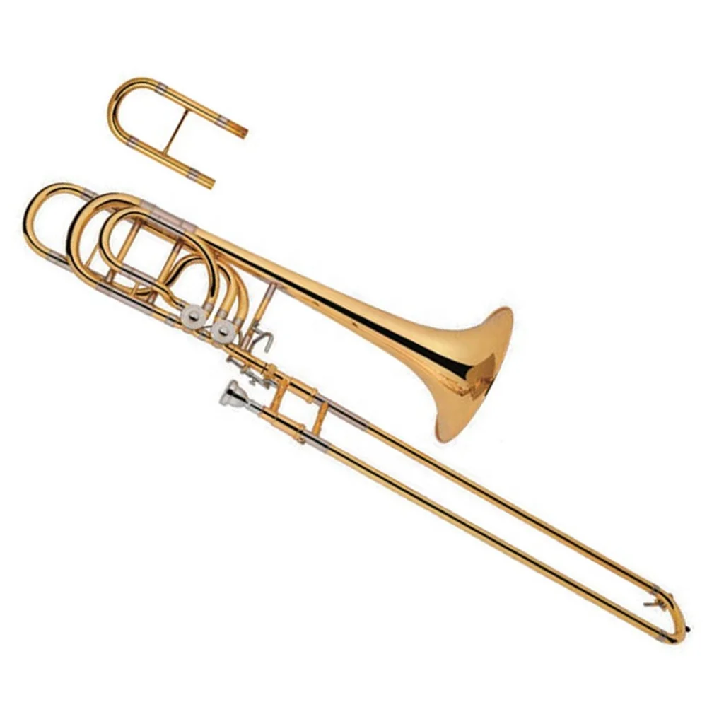 High Grade Gold Lacquer Brass Body Bass Trombone Buy Bass Trombone
