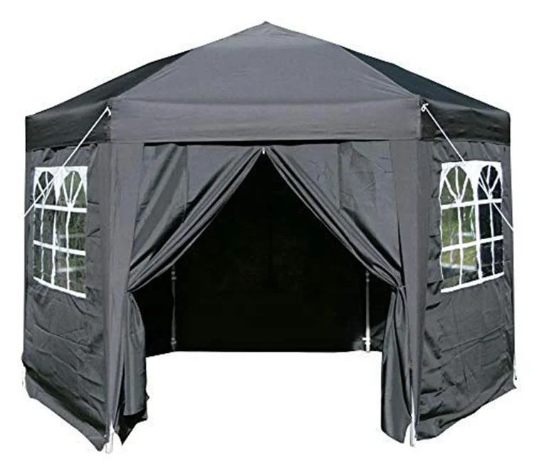 3.5m Pop Up Gazebo Hexagonal Fully 