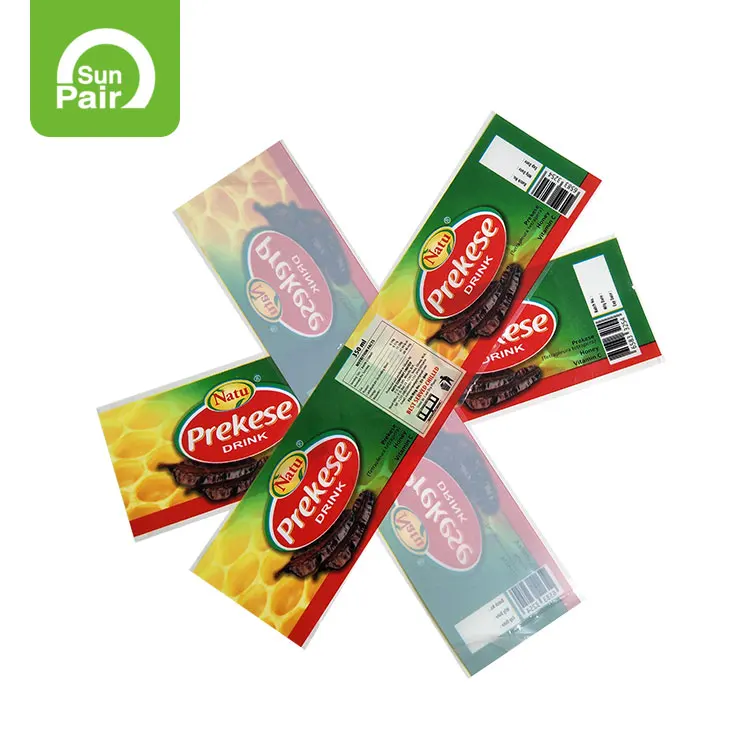 Водонепроницаемый Рулон Прозрачной БОПП бутылки печать этикеток