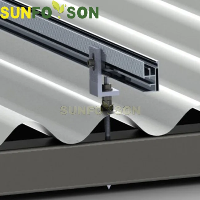 Sunrack Asbestos Roof Solar Mounting System With Stud Bolts