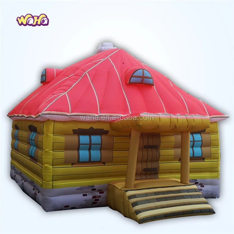 outdoor inflatable house tent, inflatable log