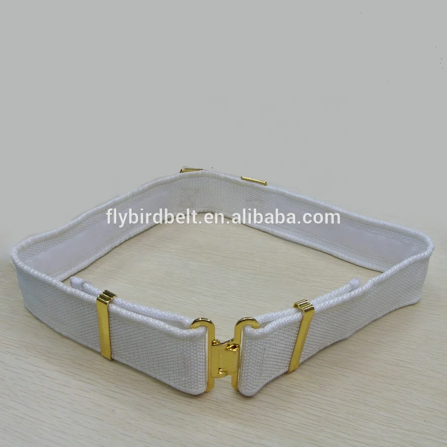 Top Quality White Color Royal Malaysia Cop Webbing Belt for Uniform Dress