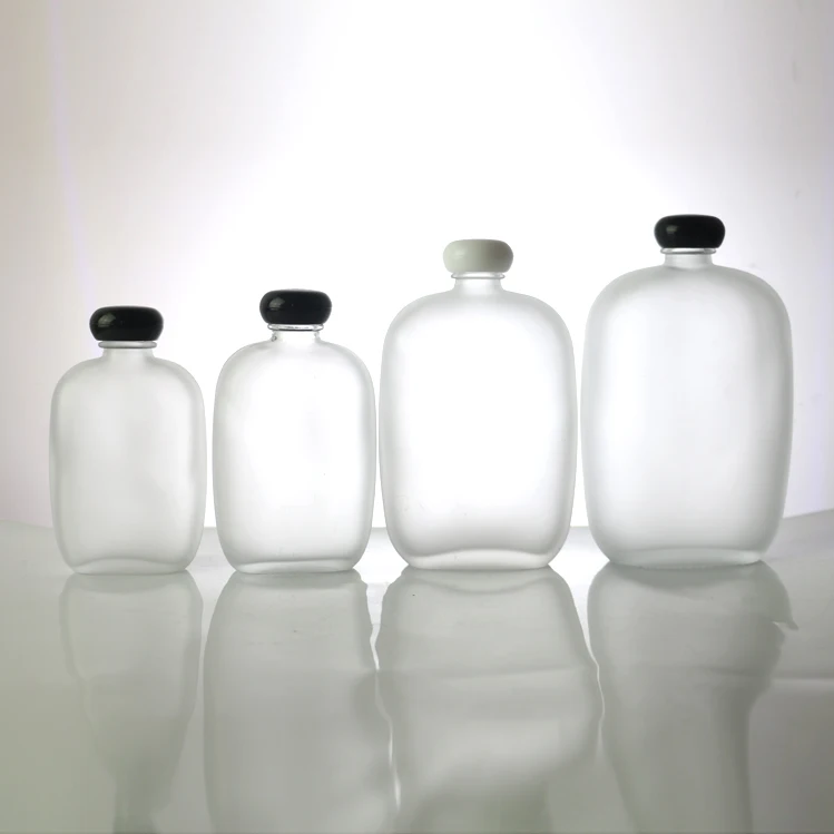 100ml250ml Mini Screw Cap Sake of Empty Glass Bottles of Alcohol