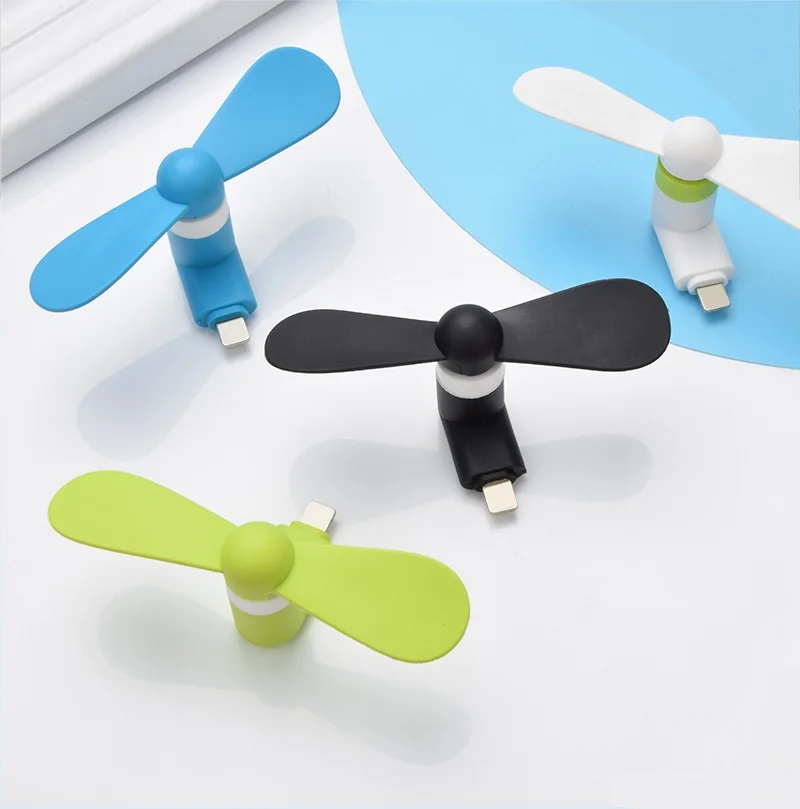 Plastic Material Promotion Gift Mini USB Cooler Fan for Apple Phone Android Mini Fan