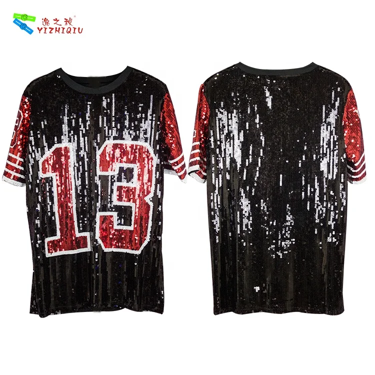 Wholesale YIZHIQIU Sequin Jersey Dress Women Custom Dallas