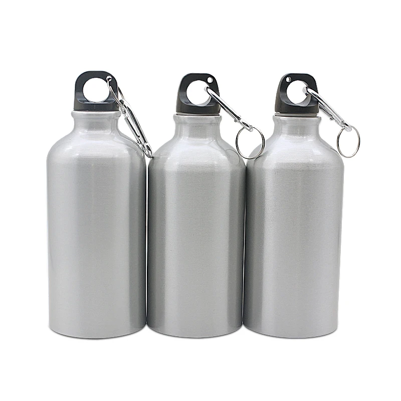 HE 60pcs 750ml White Blank Sublimation Aluminum Sports Water Bottles Heat  Press Printing Travel Water Bottle