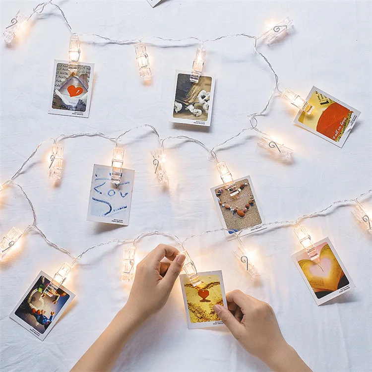 Final Lubricar Búsqueda Led Photo Clip String Lights - Photo Clips Wall Decoration Lights For  Wedding Party Home Decor Christmas Lights Hanging Photos - Buy Photo Clip  Decoration Light,Led Photo Clip,Photo Clip String Lights Product