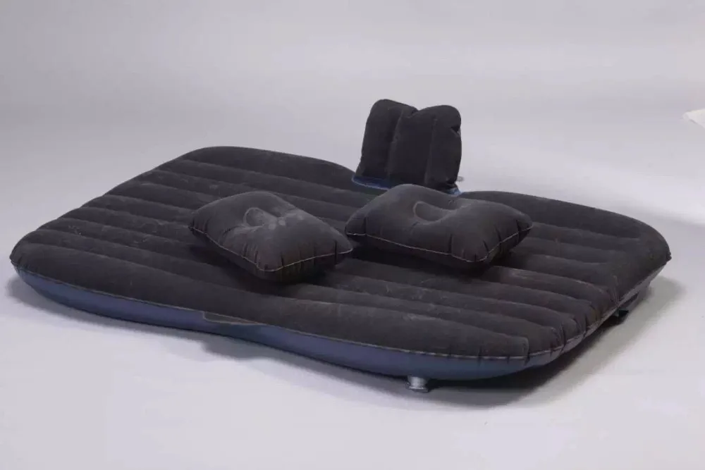 
2021 надувной матрас, кровать для кемпинга, путешествий, двойная Флокированная воздушная кровать из ПВХ 