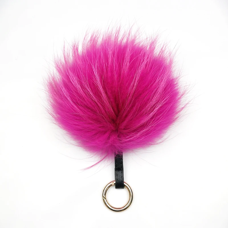 
Индивидуальный искусственный мини-помпон из кроличьего меха с застежкой 