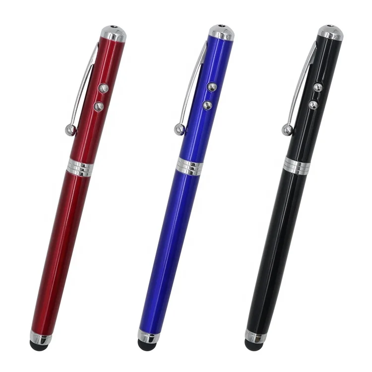 4 в 1 бесплатная шариковая ручка образец лазерная указка ручка, стилус, фонарик стилус