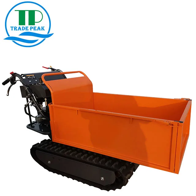 Ready Ship 500kg Load Capacity Mini Dumper Self-Loading Hydraulic Mini Transporter Core Components Engine Gearbox Crawler Loader
