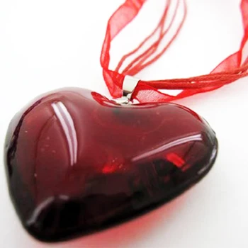 Red Heart shape Acrylic & Glass Gems