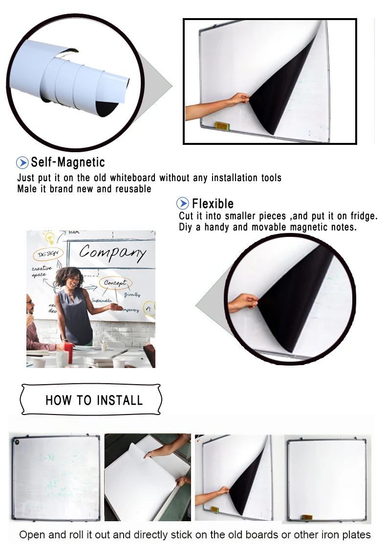 0 5 мм магнитная доска сухой стирания пользовательский размер с бесплатным маркером и