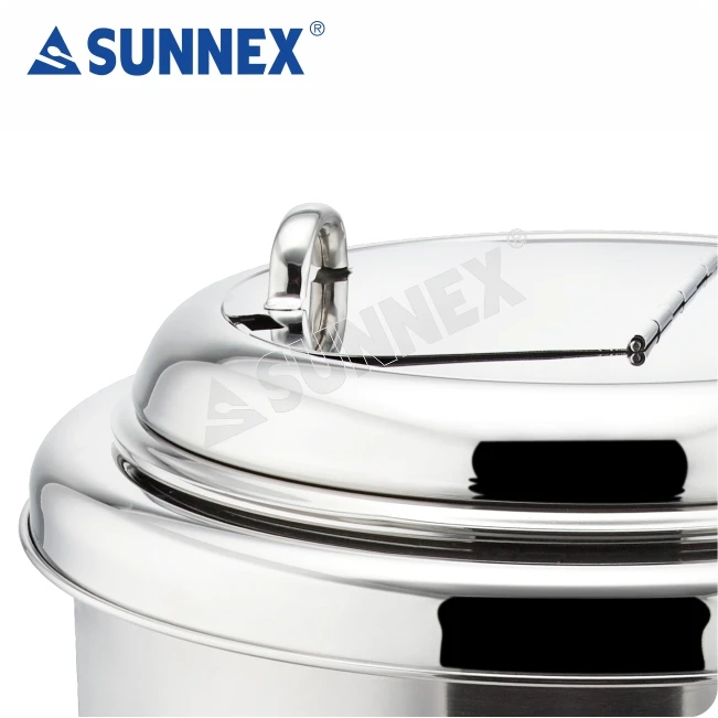 Electric Soup Warmer Stainless Steel Cover & Water Jacket With Ladle -  Sunnex Products Ltd.