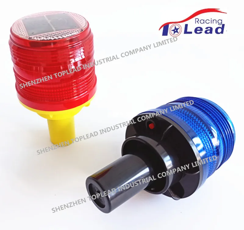 Strobe Beacon Flashing Solar Warning Light  Barricade  LED Tower Aviation Obstruction Aircraft Solar Traffic for Road