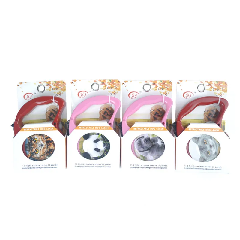 Новый стиль мини творческий выдвижной поводок собаки 3 м