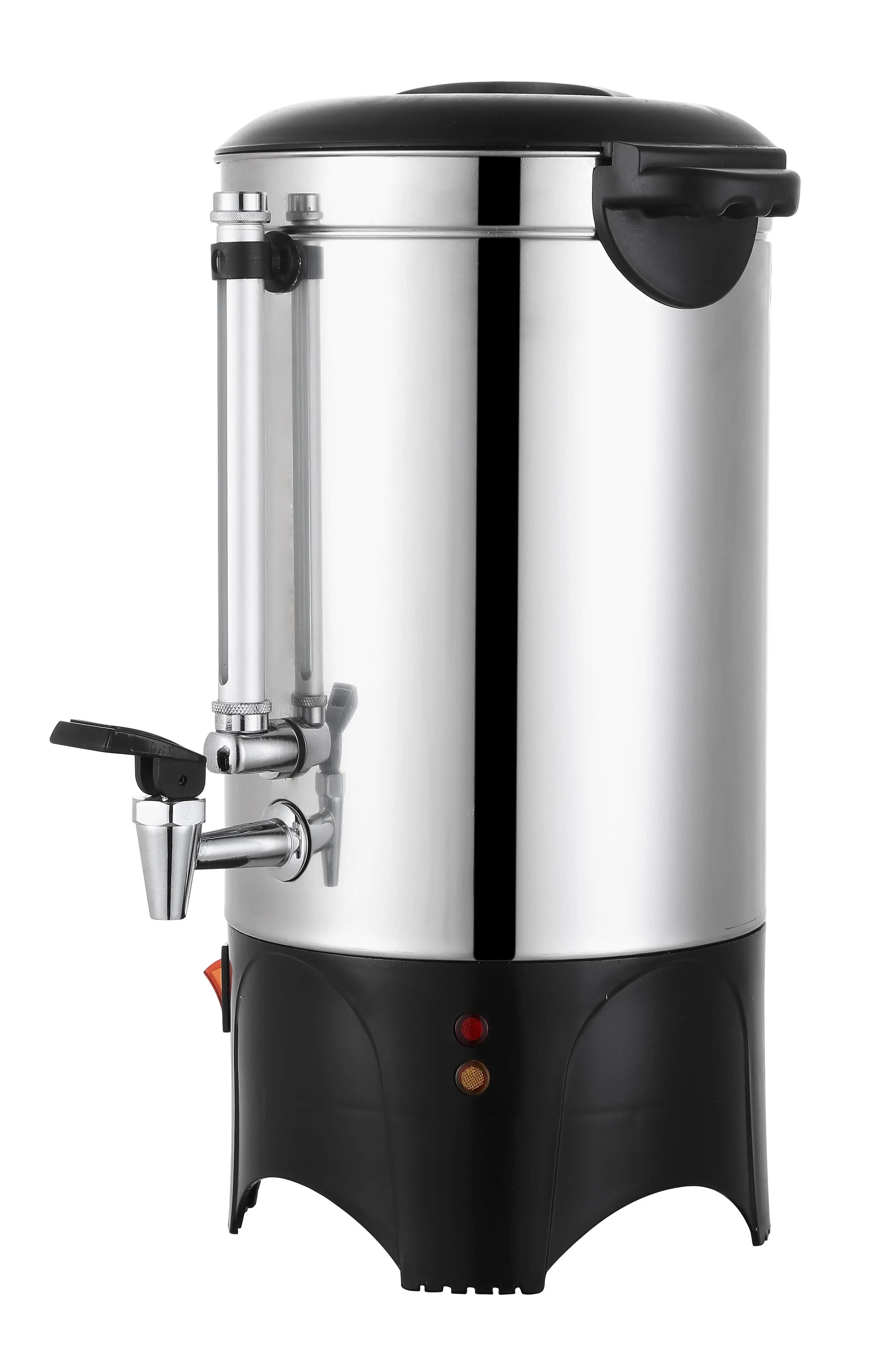 30 Cup 150 Oz. Coffee Urns Industrial Single Wall Stainless Steel Coffee  Maker Machine a Cafe for Caterers Schools Churches