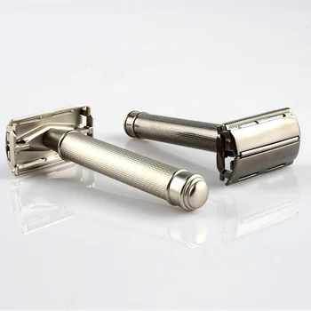 men black and grey high quality best selling durable reusable eo-friendly metal handle shaving safety butterfly razor