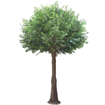 Custom made decoration artificial bonsai oak tree leaves ficus tree branch huge