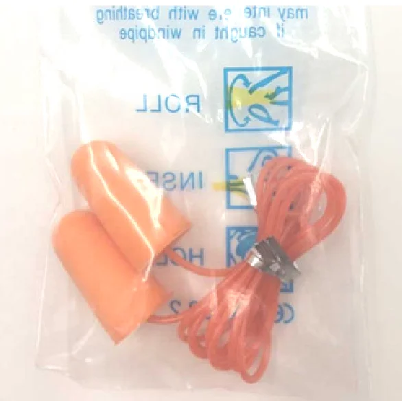 
 Мягкие одноразовые затычки для ушей в форме пули из оранжевого пенопласта, проводные затычки для сна, храпа, работы, путешествий и громких событий  