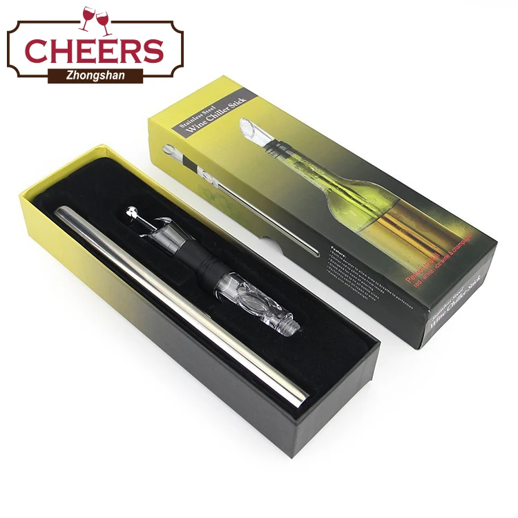 Wine Chiller Stick,4in1 Stainless Steel Wine Bottle Cooler Stick
