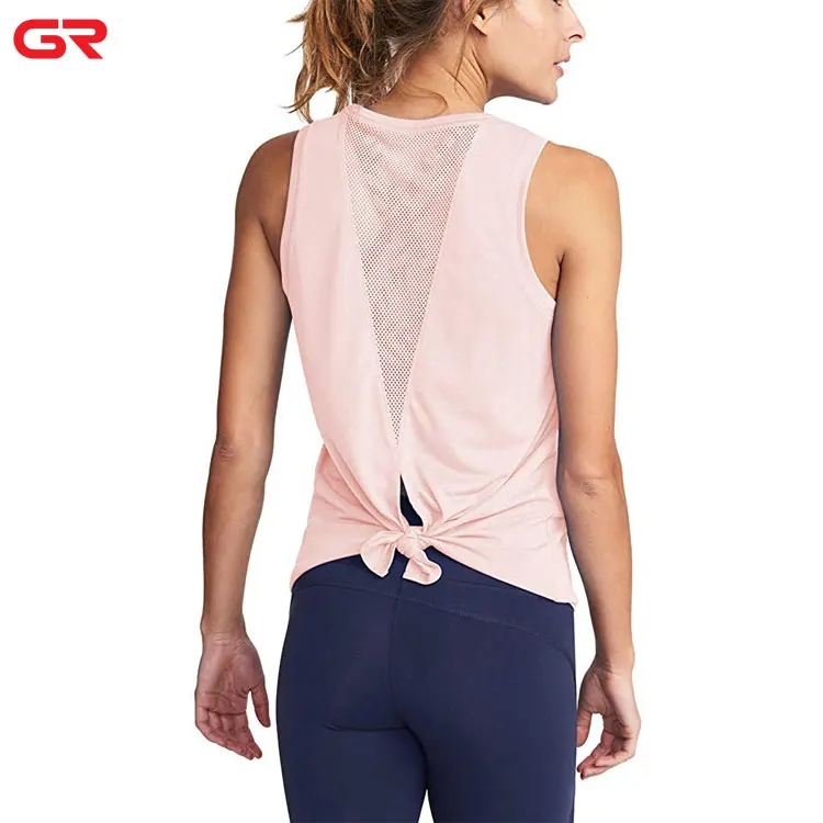 Private Label Tie Back Running Gym Fitness Top Custom Mesh Tank Top Women -  Buy Private Label Tank Top Women,Tank Top Gym Women,Tank Top Gym Product on  Alibaba.com