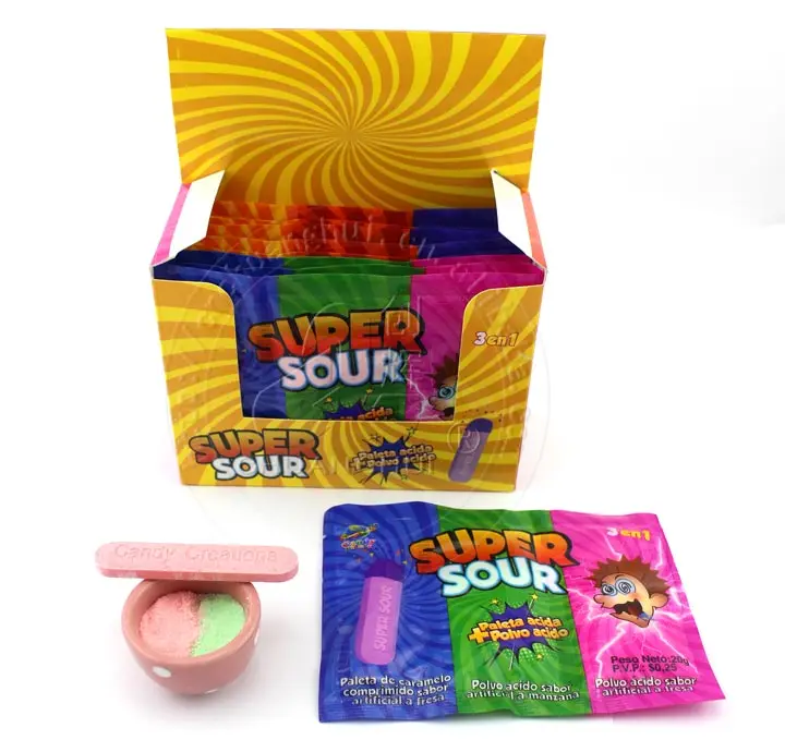3 in 1 Super Sour Candy Stick + Powder - Chuanghui CANDY