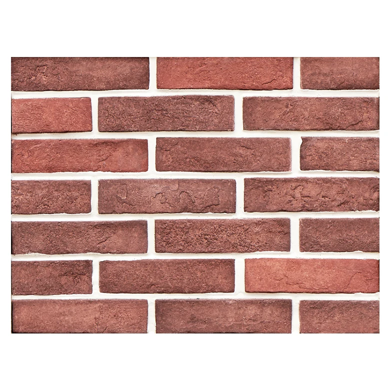 Faux Old Red Cladding Veneer Tiles Facade Brick slip Fascia Wall Thin Brick Artificial Flexible Stone