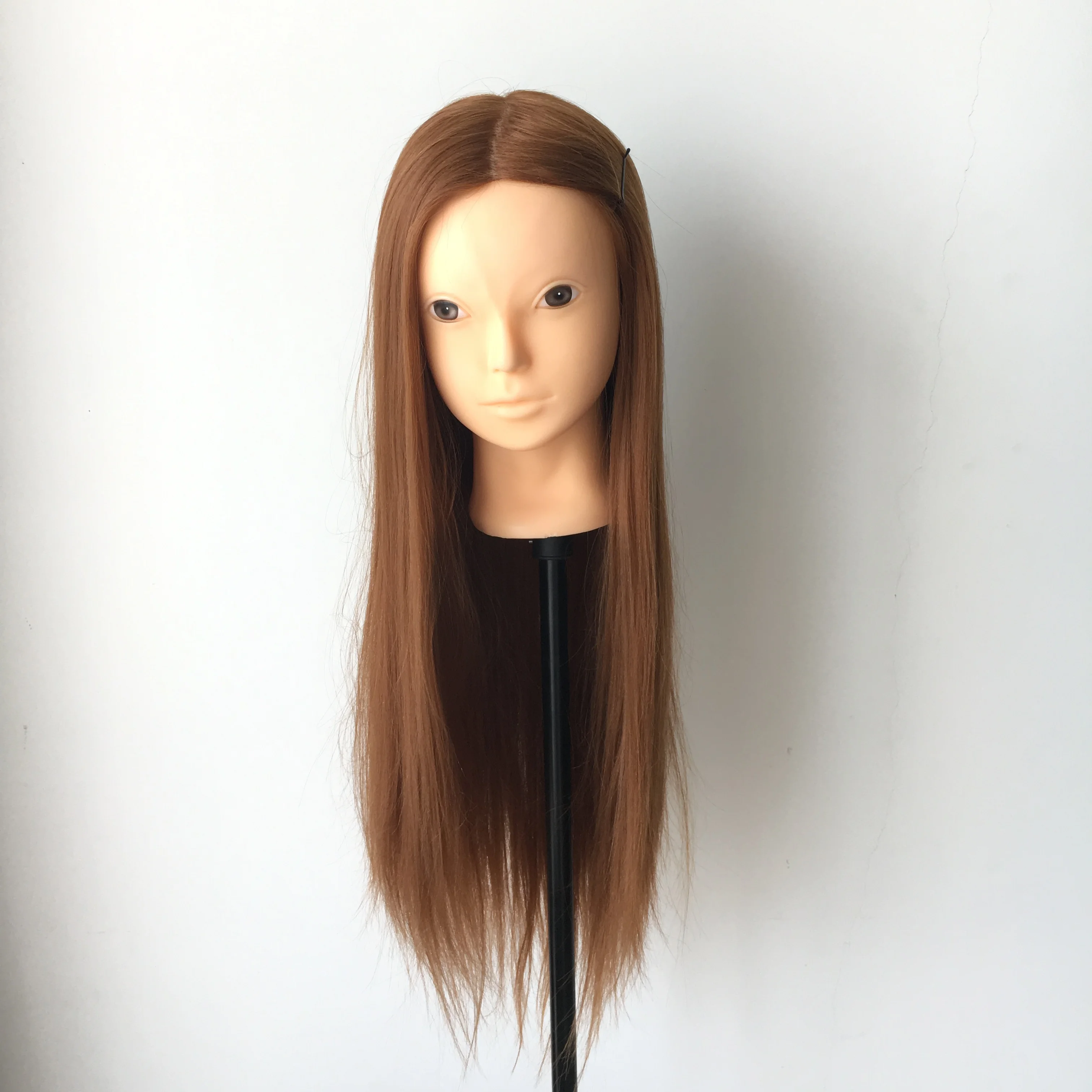 Mannequin Head Wig Making Head Cork Canvas Head Wig Display With Mount Hole