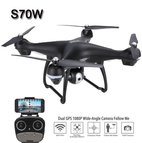 Gør det tungt kandidatskole forfader Source S70W GPS Follow Me Drone dron delivery with FPV 1080P HD Camera  Professional Quadcopter VS X8 Pro X8Pro Drone GPS with Camera on  m.alibaba.com