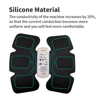 Queath Elettrostimolatore Per Addominali, Cintura Muscolare Addominale Per Snelli E Tonici, Allenatore Muscolare Addominale USB Elettrico,EMS Stimolatore ABS Trainer - Foto 8