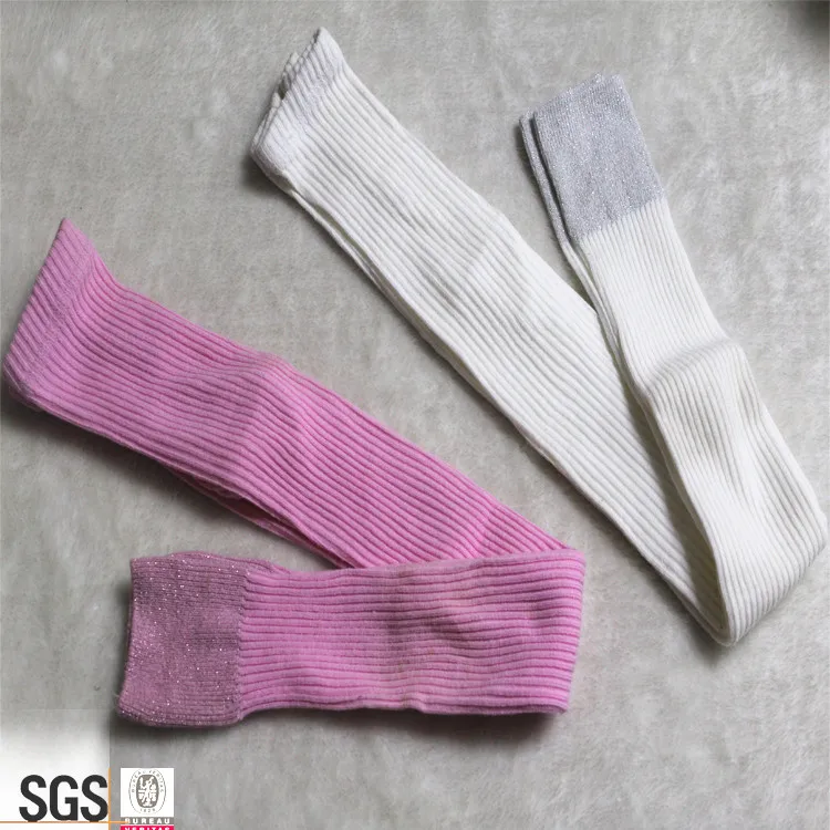 2018 зимние жаккардовые вязаные детские белые штаны с носками