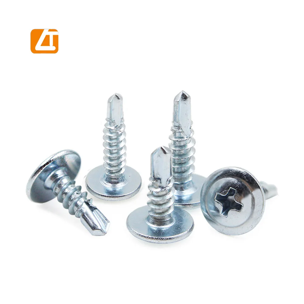 Customize Painted White Zinc Plated Wafer Truss Head Self Drilling Screw