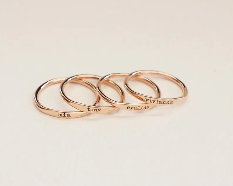 925 Sterling Silver Ring,Custom Name 