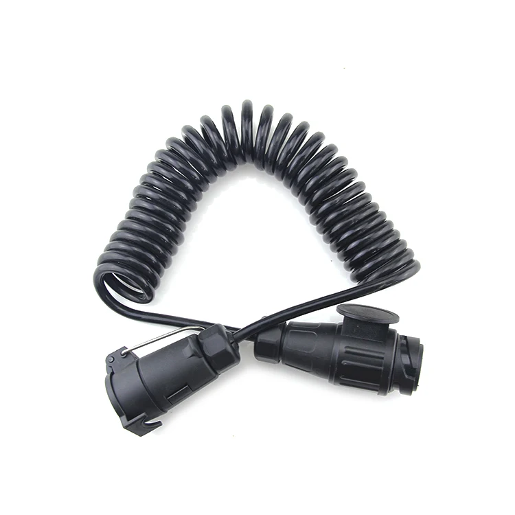 Спиральный провод кабель/гибкий пружинный кабель/весна электрический кабель/7 ядер грузовик запасные части прицепа