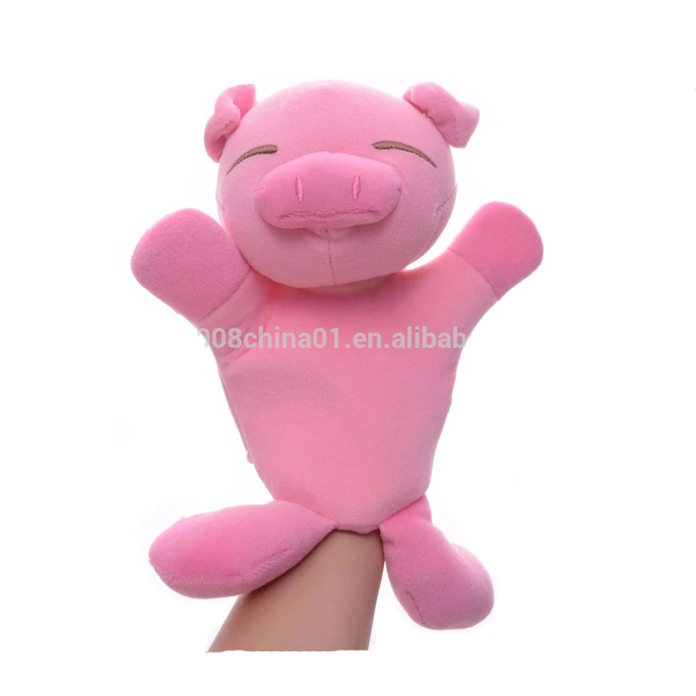 キッズ漫画動物キャラクターぬいぐるみ豚手人形 Buy ハンドパペット 豚人形 漫画のキャラクターハンドパペット Product On Alibaba Com