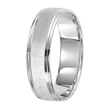 Western Jewelry Men's 925 Sterling Silver Engagement Wedding Rings 7MM