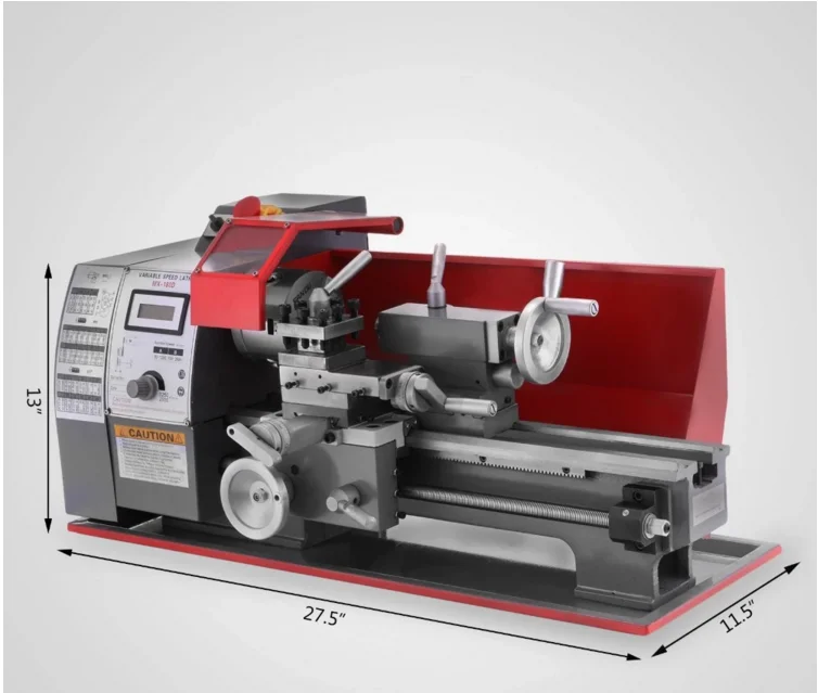 750 Вт металлический мини токарный станок, механизированный токарный станок для металлообработки, инструмент «сделай сам» для дерева, универсальный токарный станок для металла
