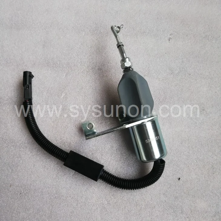 Factory Price Wheel Loader Diesel Engine Parts Guangxi Liuzhou 24V Fuel Shut-Off Valve L9.3 6LT9.3 Fuel Pump Solenoid 5304951