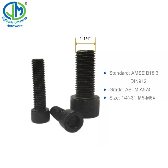 ASTM A574 Hex Socket Cap Head Screw Bolt
