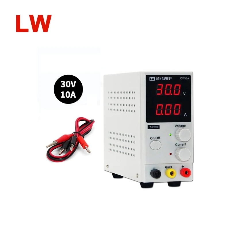 Longwei LW K3010D 30V10A可変ベンチラボ用調整可能レギュレータ