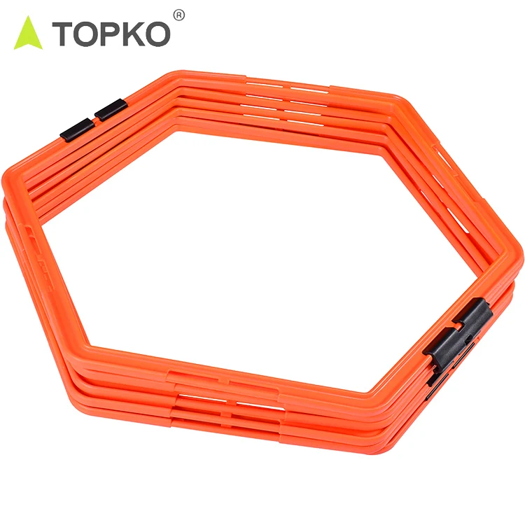 Оптовая продажа фирменная этикетка TOPKO оборудование для спортзала и фитнеса Футбольная эко-полипропиленовая нейлоновая Гибкая лестница