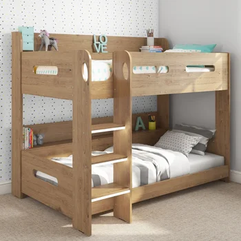 SG- LL91 triple bunk bed white wooden 3 sleeper bed frame double & single size