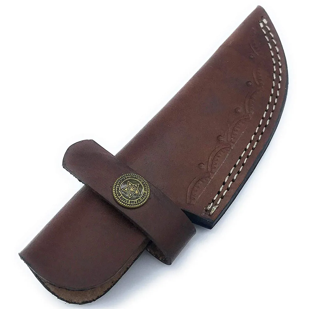 7 X 1.5 Inch Handmade Leather Knife Sheath for Blade Knife Hunting