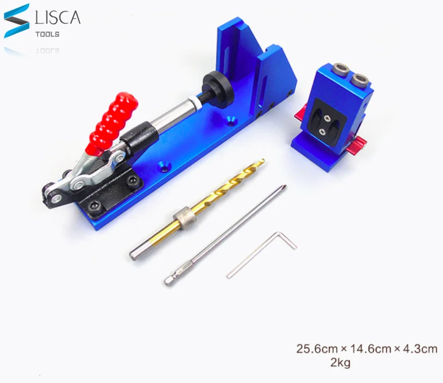 L-HT26 9,5 мм карманный зажим для отверстий, деревообрабатывающий комплект, портативный зажим для отверстий, столярная система с сверлом