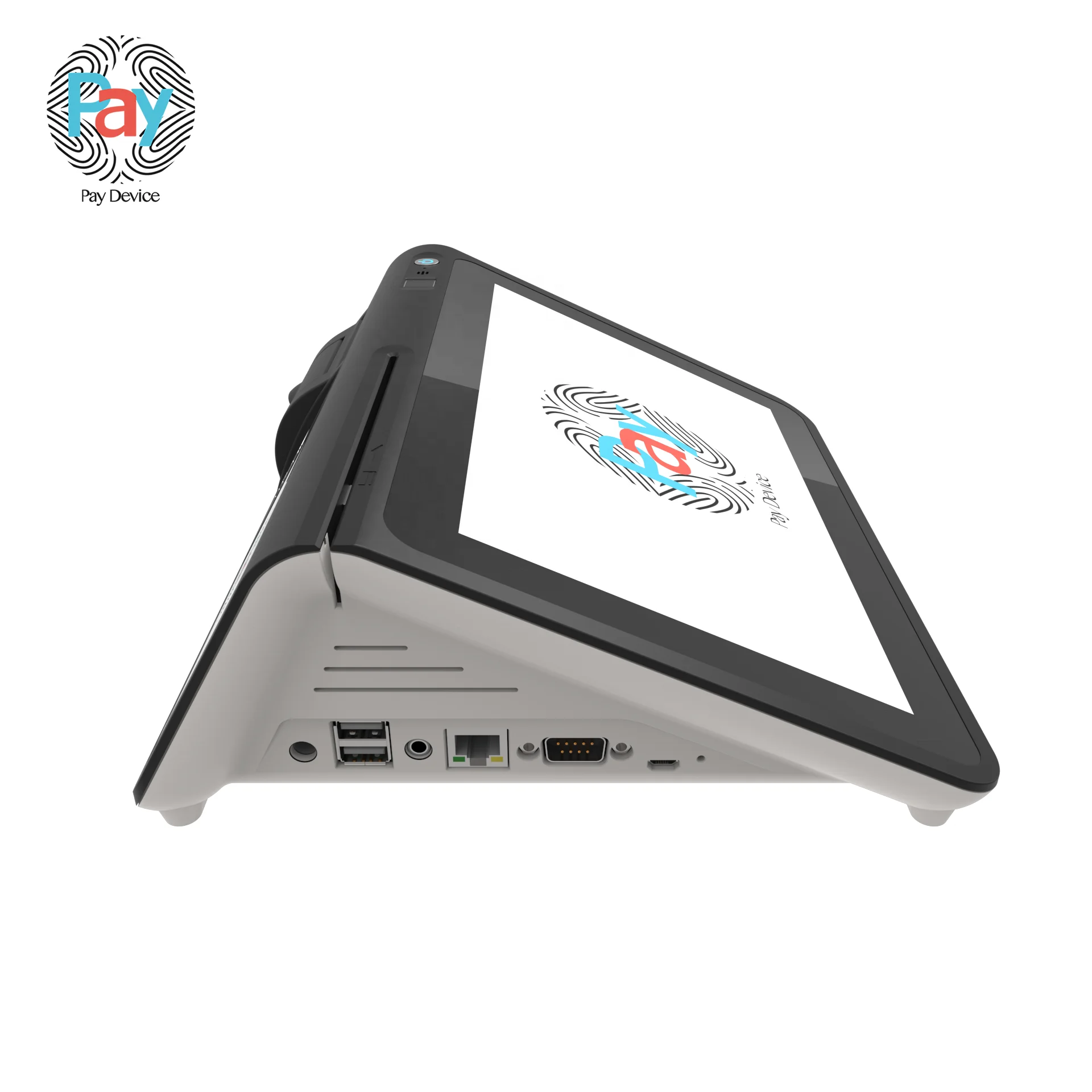 10-Inch Android POS Terminal Panda Color with Order Processing and Checkout System