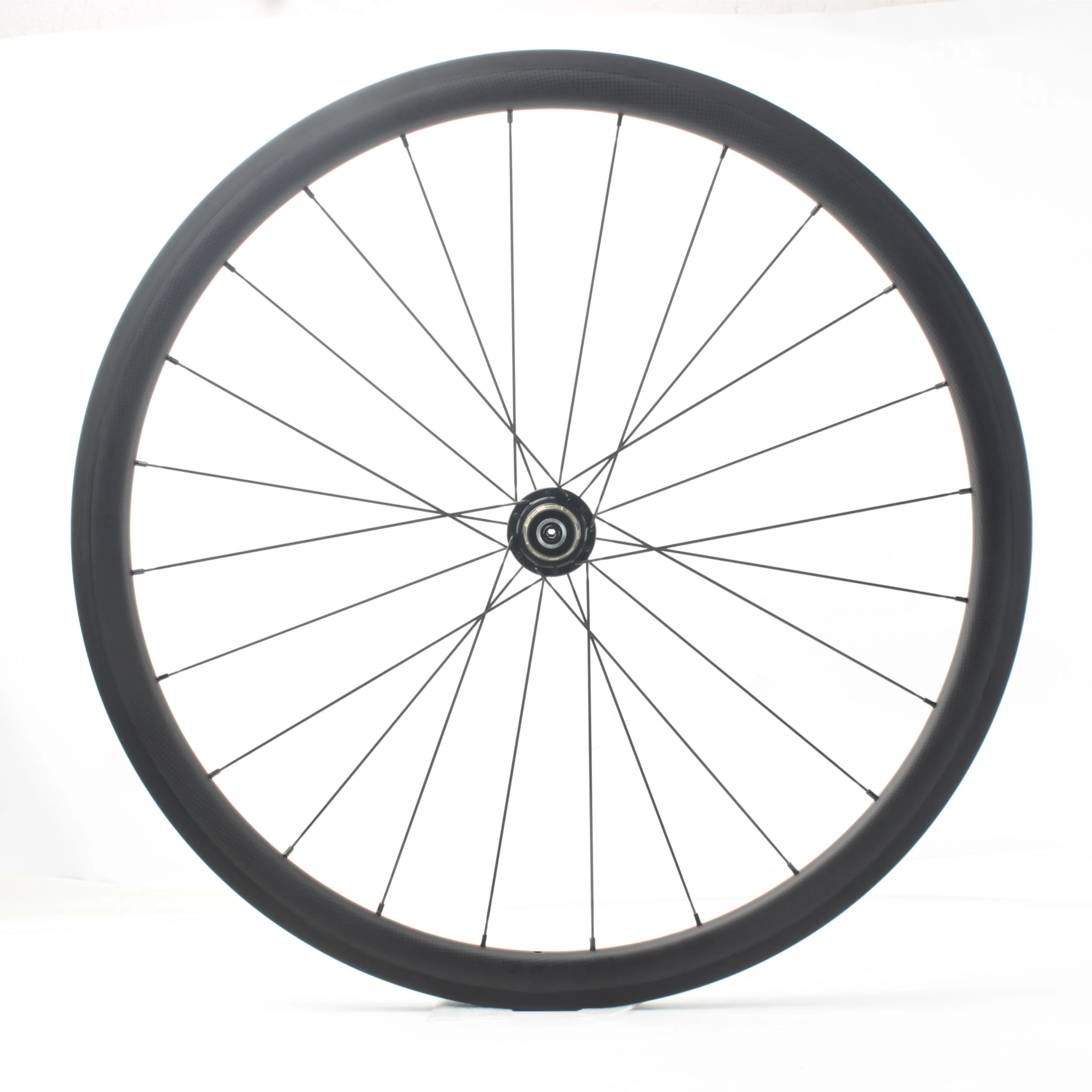 25mm width 38mm clincher carbon wheelset road bike U shape basalt brake surface 